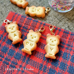 くまさんの名前入れクッキーのヘアゴム♪フェイクスイーツ♪ ヘアゴム