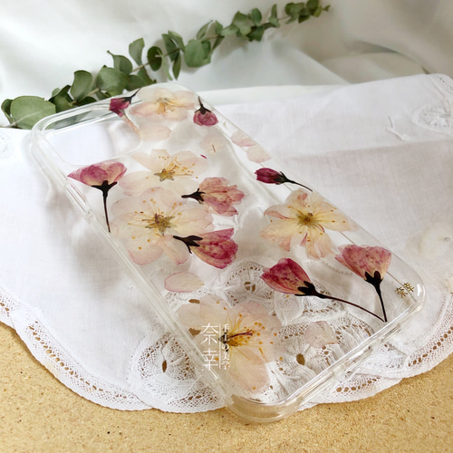 ベゴニア ドライフラワー ナチュラル オリジナルスマホケース