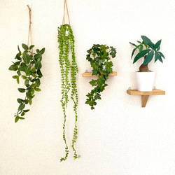 観葉植物　パキラ(右)フェイクグリーン　インテリアグリーン　人工観葉植物 3枚目の画像
