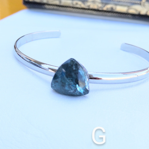 天然石バングル(レアストーンあり) バングル・リストバンド 7iroasobi