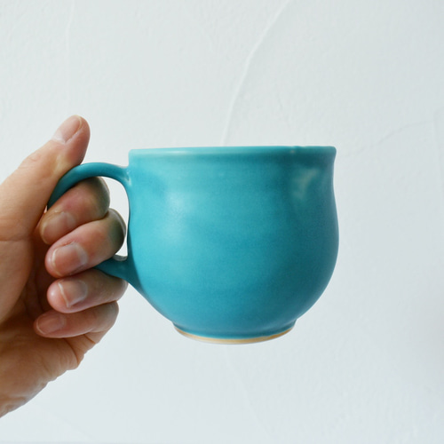 ターコイズブルーのカップ&ソーサー マグカップ tousai-meru 通販