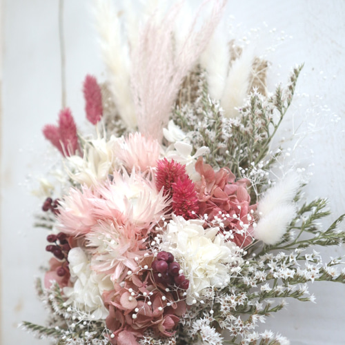 ナチュラルスワッグ：フランボワーズ：ドライフラワー ドライフラワー