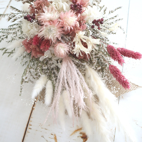 ナチュラルスワッグ：フランボワーズ：ドライフラワー ドライフラワー