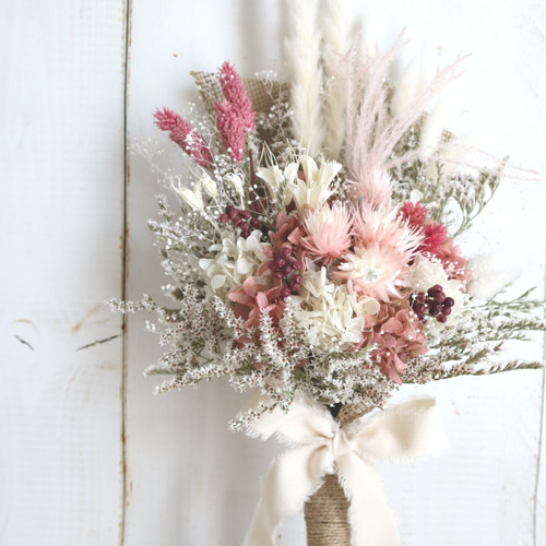 ナチュラルスワッグ：フランボワーズ：ドライフラワー ドライフラワー