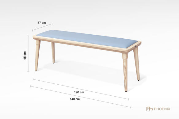 Libera 實木長凳 第6張的照片