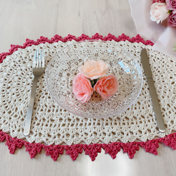 c's moons★様　確認用　いちご　ピンク　さくらんぼ　ランチョンマット　他 楽天市場】ピンクオーナメント（ダマスク柄）/撥水ランチョン