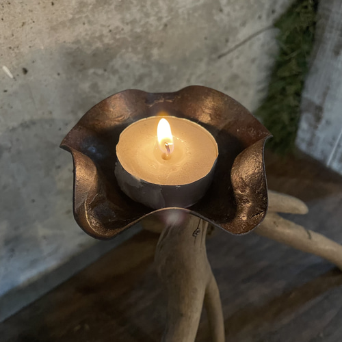 Bamford バンフォード キャンドル & キャンドルホルダー 受け皿 流木とアンティーク蝋燭受け皿のキャンドルホルダー 004 キャンドル