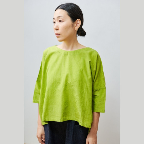【SALE】bighug イカット機先染めTブラウス●グリーン SALE】bighug イカット機先染めTブラウス○グレー ブラウス holy