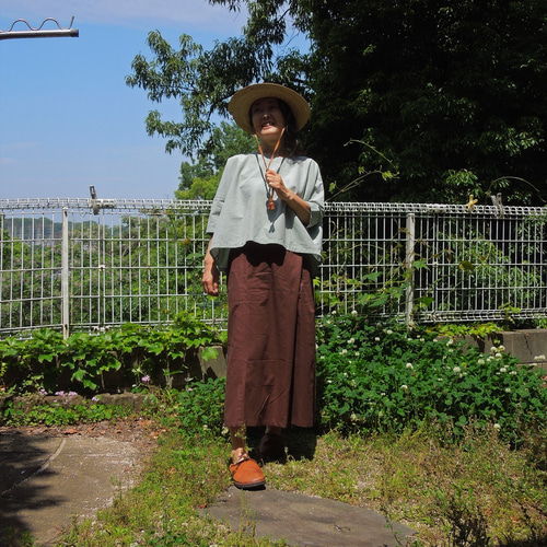 SALE】bighug イカット機先染めTブラウス○グレー ブラウス holy