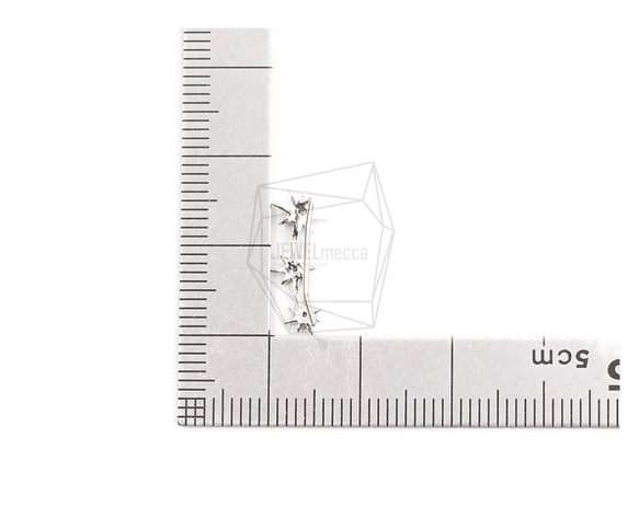 ERG-2066-R [2 pcs] CZ Triple Star 耳掛，CZ Triple Star 耳掛 第5張的照片