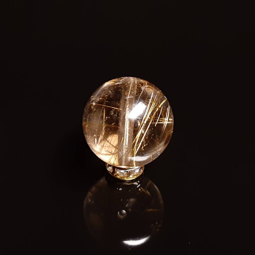[新品]　少しだけスモーキークォーツin 水晶、ルチル　素敵なペンダントトップ キラキラ虹が光る】現品一点物 1粒売り スモーキークォーツイン