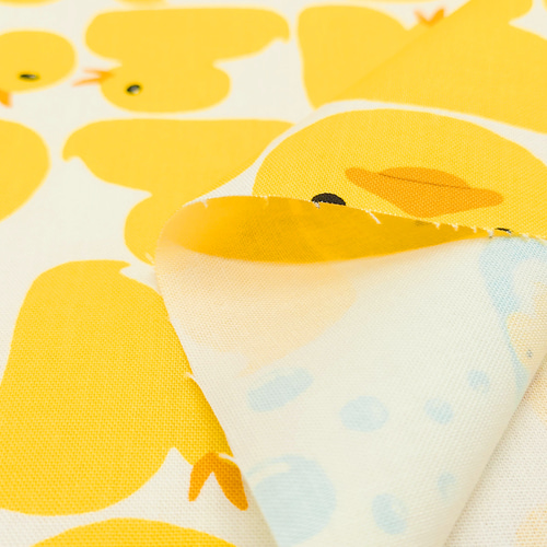 コットンキャンバス 生地【50×110cm】 アヒル あひる TinyDuck 鳥 お