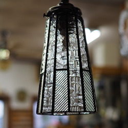 「ペンダントライト　クリア」　天井照明　吊り下げランプ　ステンドグラスランプ　ペンダントランプ 2枚目の画像