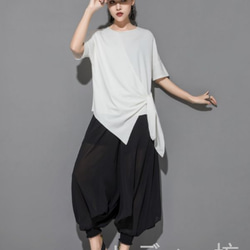 慈雨　jiu ワイドパンツサルエルパンツ　春夏用キュロットパンツ size40 1b2e8b02d039954d631fbf2987682e