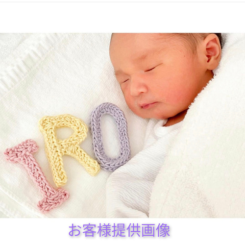 数字オブジェ (受注制作) ニューボーンフォト 月齢フォト ウェルカム