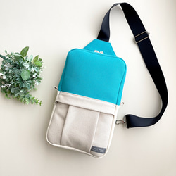 古い帆前掛けリメイクボディバック ボディバッグ・ウエストポーチ