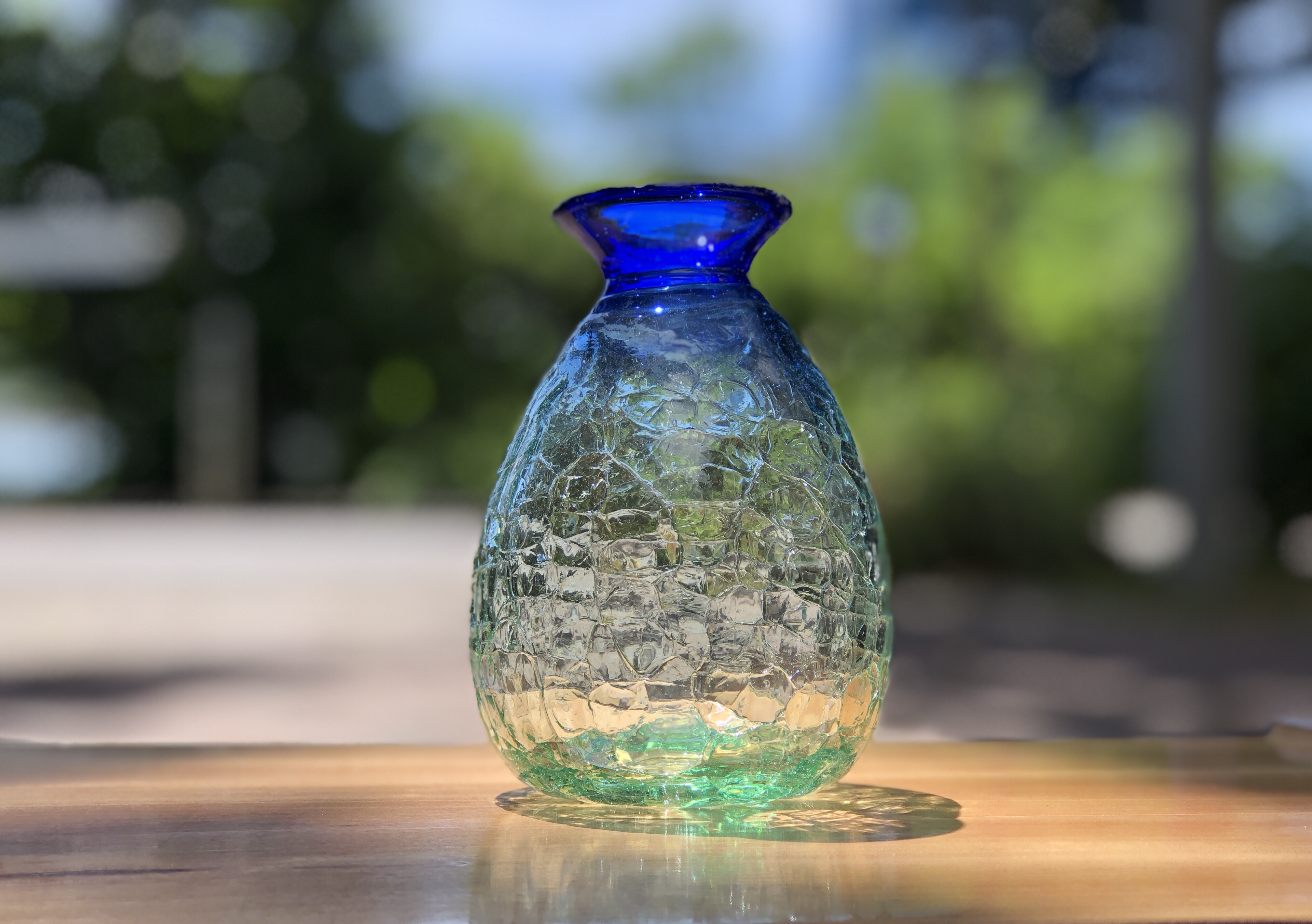 茶色と白のグラデーション 花瓶