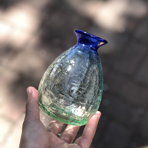 吹きガラス グラデーション 前浜 花瓶 一輪挿し・花瓶・花器 は