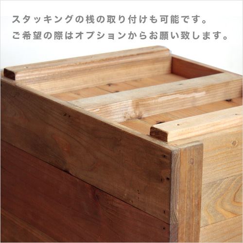 ペットボトル収納箱 2リットル 蓋付き オーク色6本収納 受注生産 収納