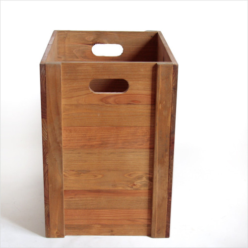 ペットボトル収納箱 2リットル 蓋付き オーク色6本収納 受注生産 収納