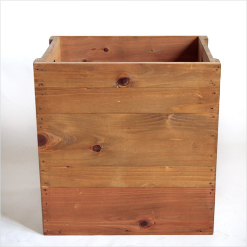 ペットボトル収納箱 2リットル 蓋付き オーク色6本収納 受注生産 収納