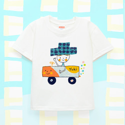 Kids 名前入り 名入れ Ｔシャツ 半袖（お出かけちゃん） 1枚目の画像