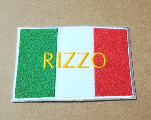 オーダー/ネーム文字入れ刺繍ワッペン/イタリア国旗柄 ワッペン オーダー/ネーム文字入れ刺繍ワッペン/イタリア国旗柄 ワッペン