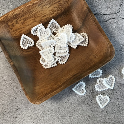 【再販】35ヶ入 ◆ ケミカルモチーフレース ◆ ハート柄 ◆ 日本製 ◆ M-lace-No,117 2枚目の画像