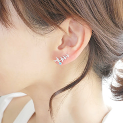 誕生石で選ぶ 私だけのツバメ ピアス・イヤリング  ゴールド 10枚目の画像