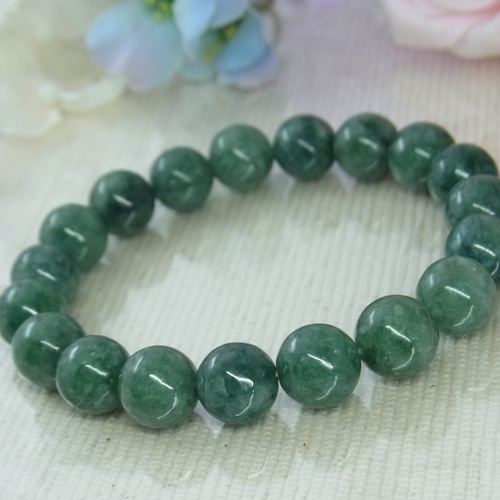 翡翠　ブレスレット　約13mm 粒内周約15.5cm 16粒 翡翠ブレスレット約13mm 粒内周約15.5cm 16粒