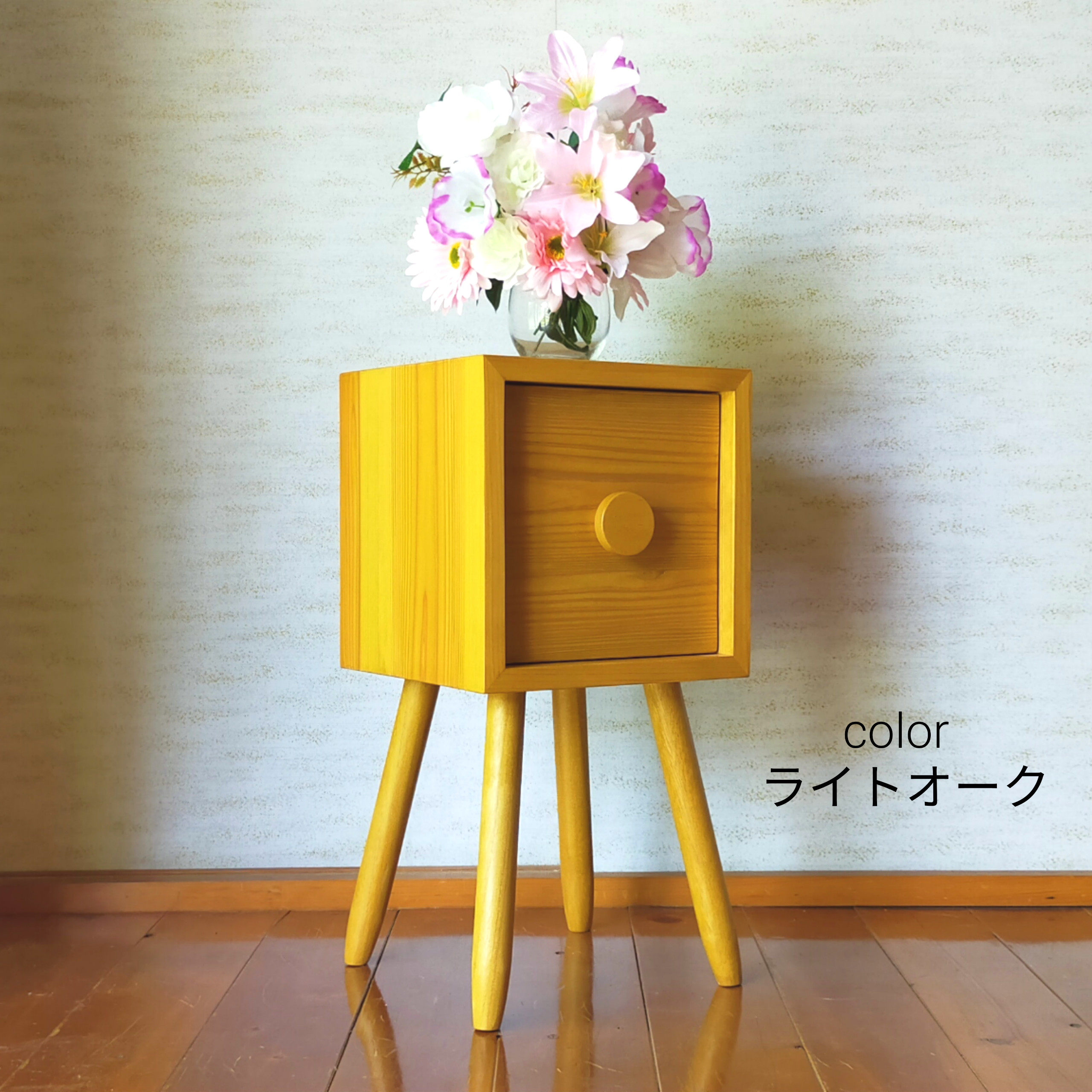 サイドテーブル フラワーテーブル 花瓶台 ナイトテーブル サイド