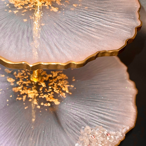 ピンクプリンセスケーキスタンド3段 スイーツタワー アフターヌーン