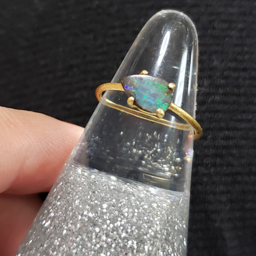 キラキラ☆ボルダーオパールリング11号 指輪・リング annemo 通販