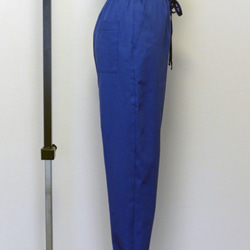 裾織り上げスリムパンツ　トゥルーブルー（受注生産） 7枚目の画像