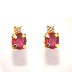 - classic - Ruby & Diamond Earrings 2枚目の画像