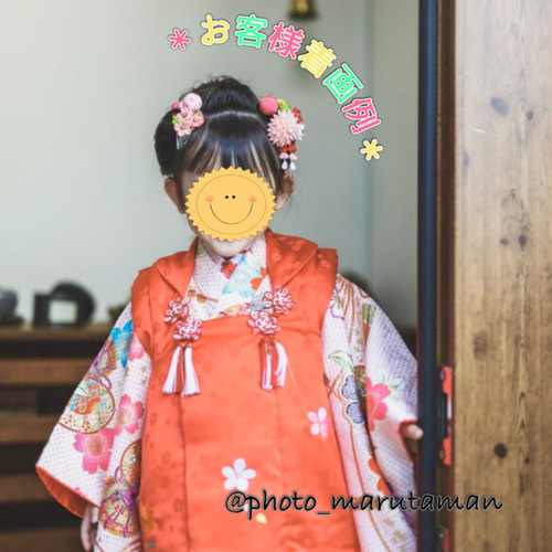 上質な髪飾りで豊かなハレの日を～ 七五三髪飾り3歳様向け（桜 