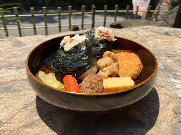 栓　ランチボール　黒拭漆 5枚目の画像