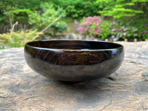 栓　ランチボール　黒拭漆 1枚目の画像