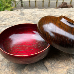 栓　ランチボール　黒拭漆 2枚目の画像