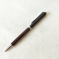 黒檀杢・スリムタイプボールペン　2205-11 2枚目の画像