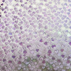 和柄クッションカバー　西陣織金襴　45cm×45cm 紫ハート 4枚目の画像