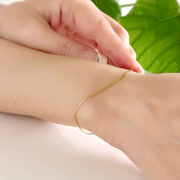 再販6 特殊加工サージカルステンレス細身スネークチェーンの