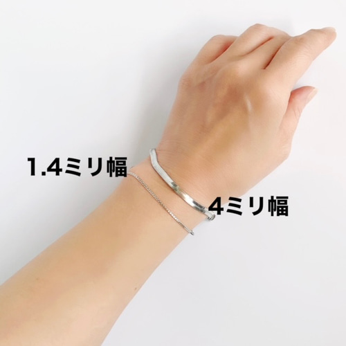 再販6 特殊加工サージカルステンレス細身スネークチェーンの