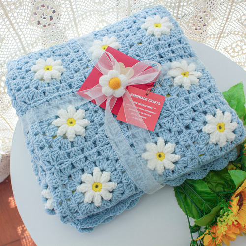 【ファッション通販】 ハンドメイド かぎ針編み フラワーモチーフ 編み物 ❁デイジー その他