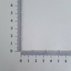 [1m] サージカルステンレス チェーン アズキ ボール ２㎜ 金属アレルギー対応 4枚目の画像