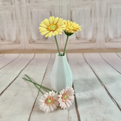 クレイのガーベラ紫2本セット アートフラワー Clay art AYA 通販