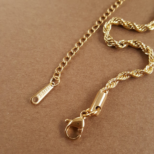 1pcs] サージカル ステンレス スクリュー ネックレス 金属アレルギー