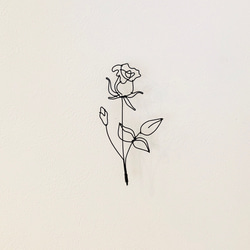 【再販】ワイヤークラフト　ボタニカル　"薔薇"（受注製作） 2枚目の画像