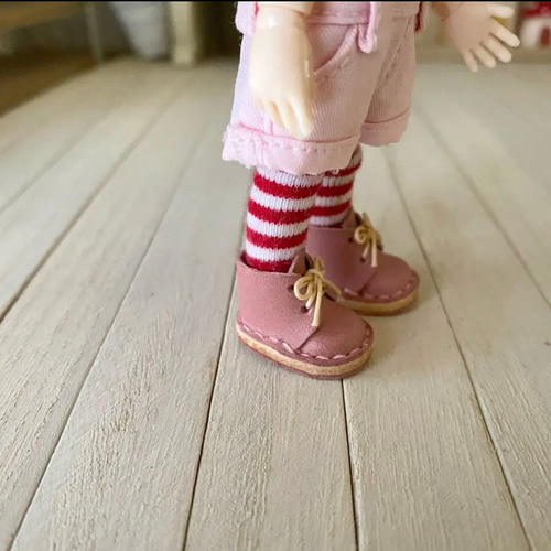 オビツ11&ミディブライス ミニチュア靴 Sタイプ ライトピンク その他
