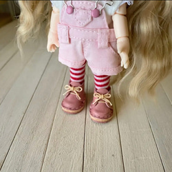 オビツ11&ミディブライス ミニチュア靴　Sタイプ　ライトピンク 5枚目の画像